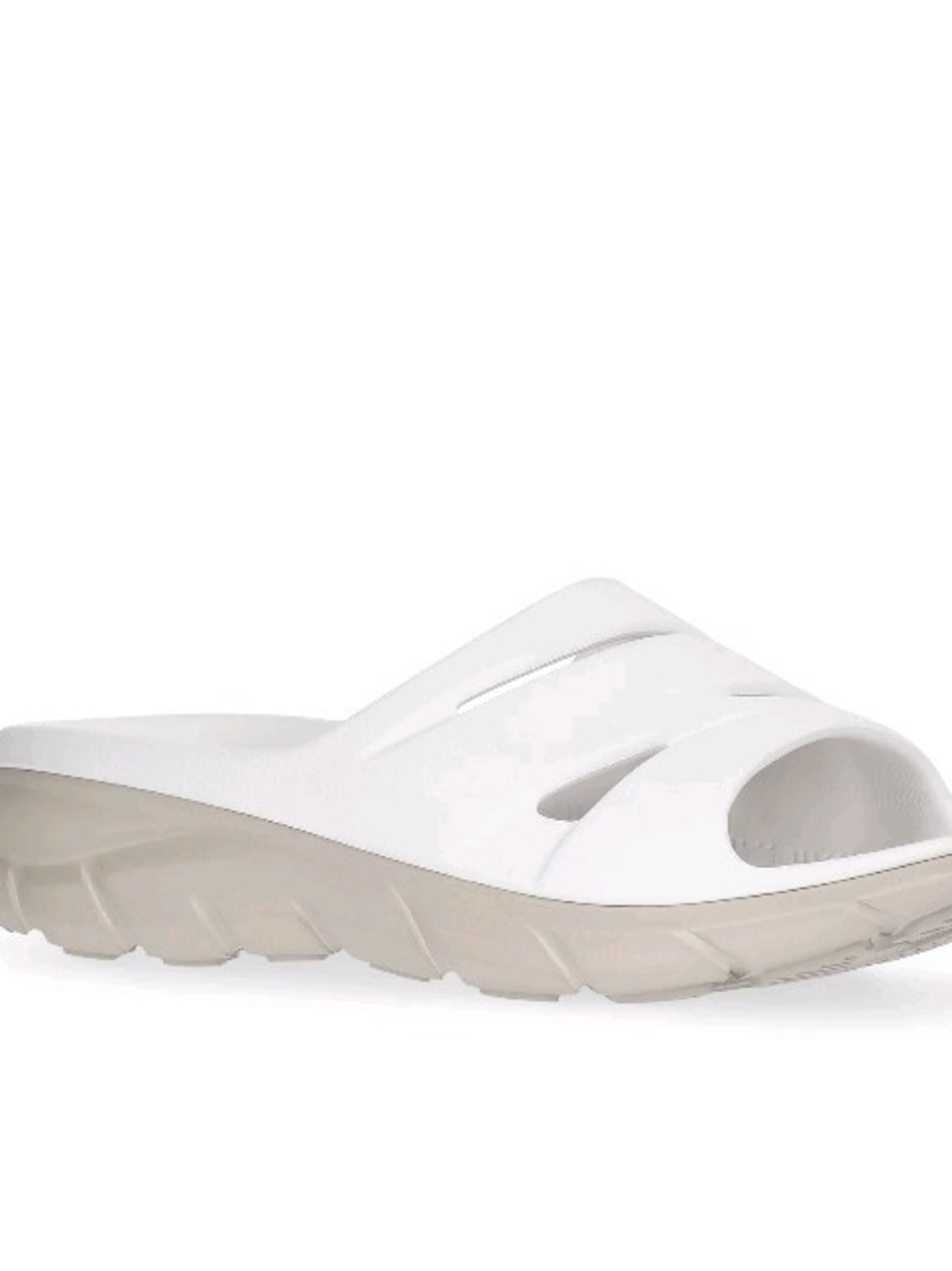 Avia Women's Two Tone Slide Recovery Sandals White Comfortable Shoes Multi Sizes